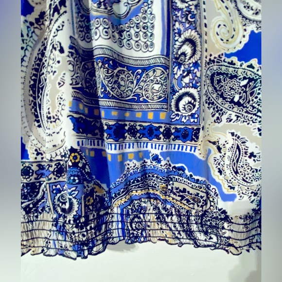 Style & Co Women’s Blouse V neck 3/4 sleeves Bright Flowy BlouseSize XL NWOT - Picture 3 of 5